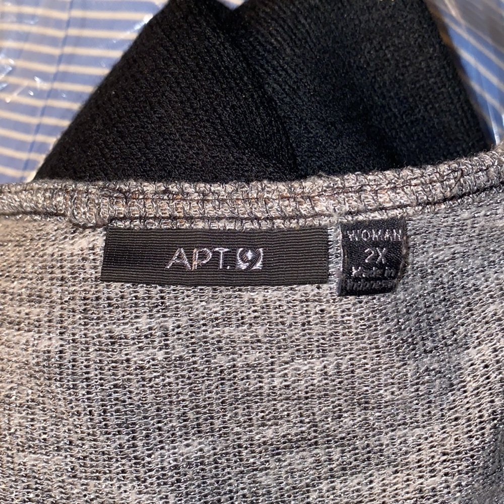 BX43 Apt 9 2/3 sleeve silver size 2X - Picture 4 of 4